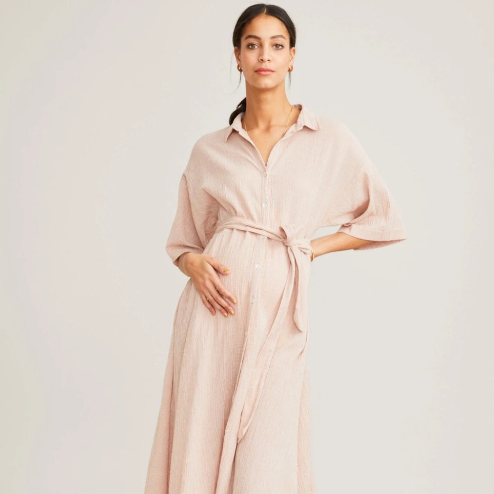 Hatch Maternity Dress - Elsa in Petal Gingham